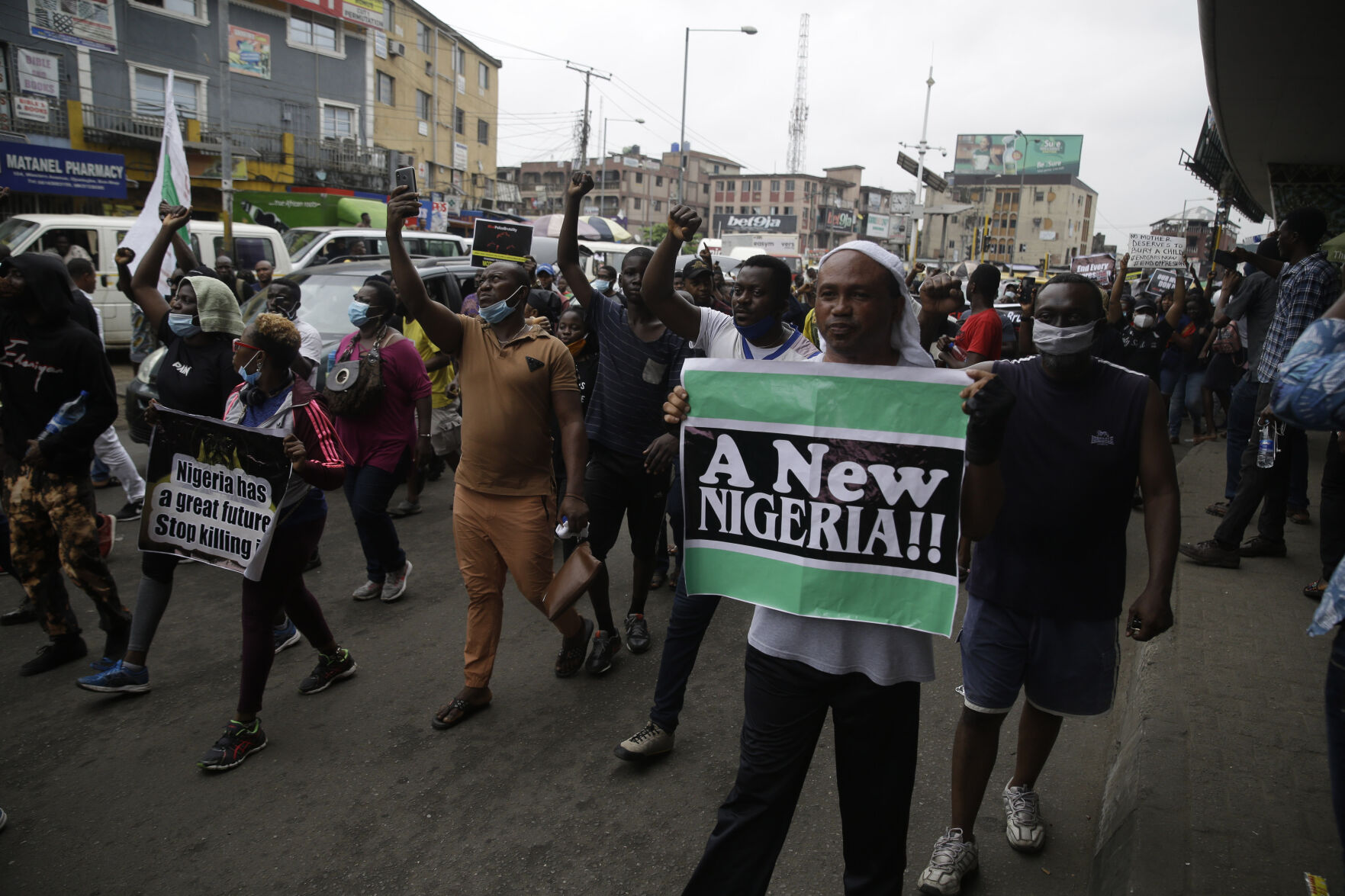 Nigeria Police Protest